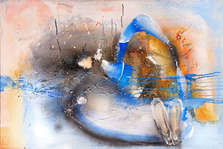 Original Abstract Landscape Painting by Adriano Ribeiro