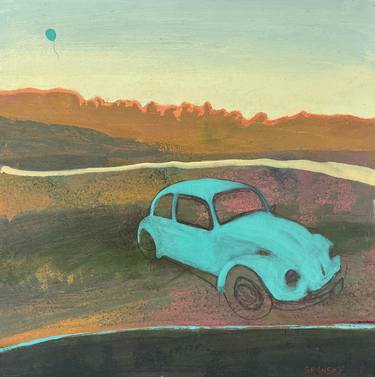Original Dada Automobile Paintings by Jack Grunsky
