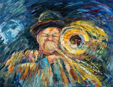 Print of Figurative Music Paintings by Serge Ovcharuk