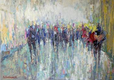 Print of Abstract Expressionism People Paintings by Serge Ovcharuk