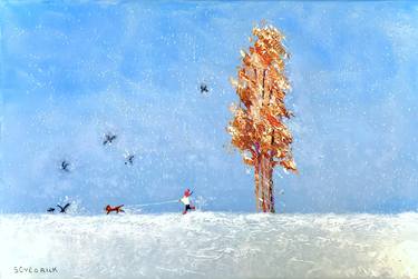 Print of Seasons Paintings by Serge Ovcharuk