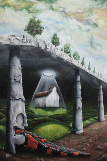 Original Surrealism Nature Painting by Alan Cassiano