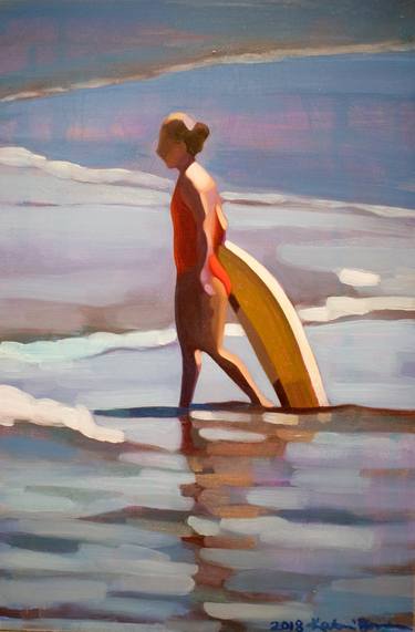 Saatchi Art Artist Katrie Bonanno; Paintings, “Surfer Girl” #art