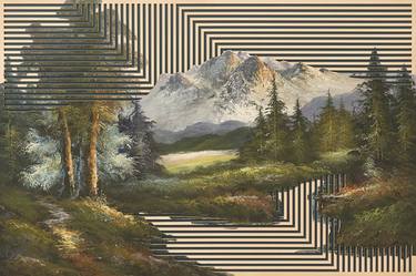 Print of Geometric Landscape Paintings by Baldvin Ringsted