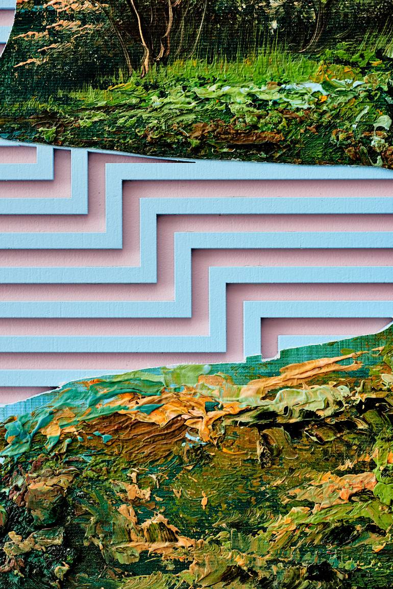 Original Conceptual Landscape Painting by Baldvin Ringsted