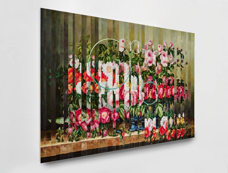 Original Conceptual Floral Painting by Baldvin Ringsted