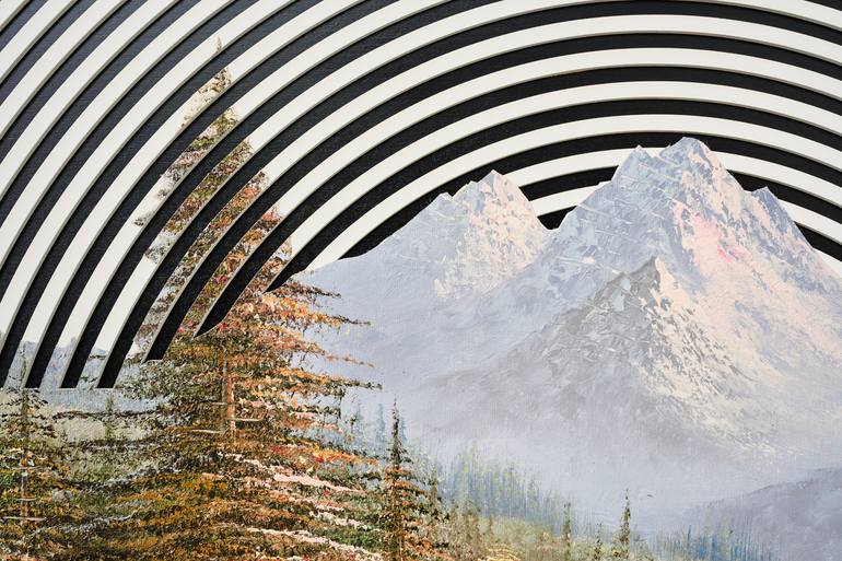 Original Conceptual Landscape Painting by Baldvin Ringsted