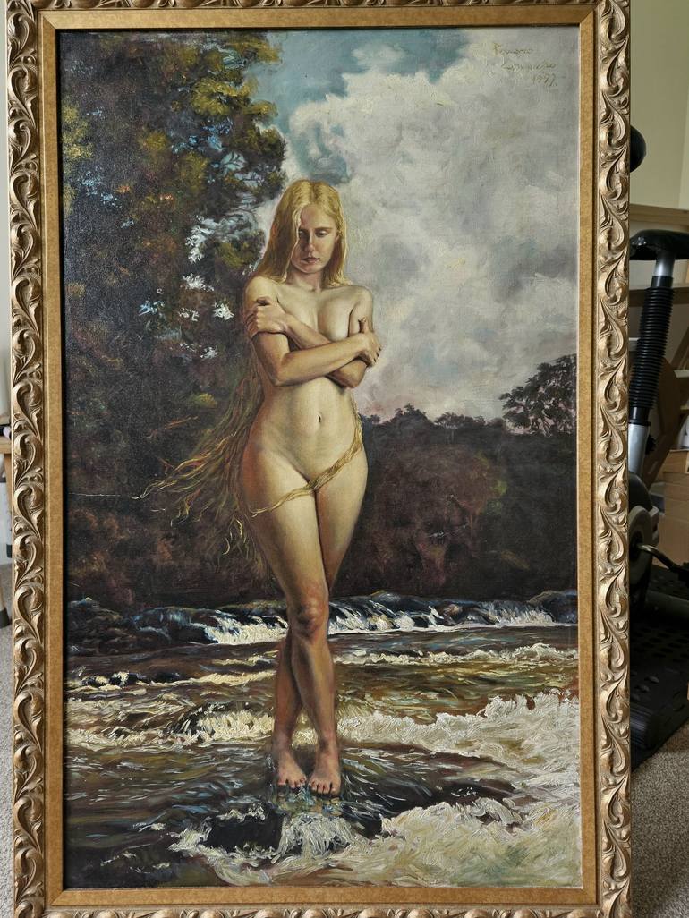 Original Classicism Erotic Painting by Rogerio Conceicao