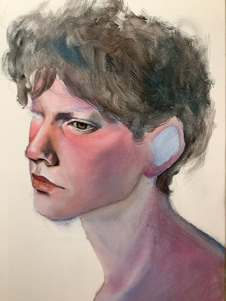 Original Portrait Painting by Irene Raspollini