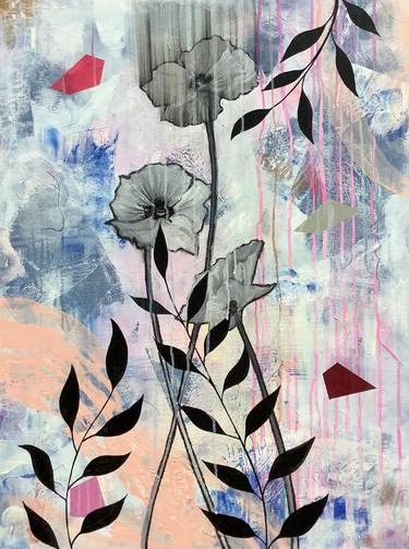 Print of Abstract Botanic Paintings by Irene Raspollini