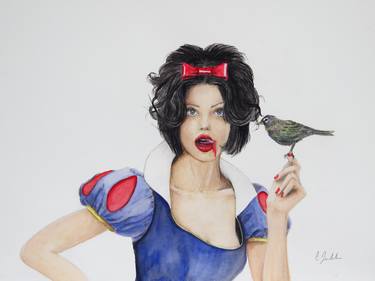 Print of Portraiture Popular culture Paintings by Christina Quackenbush