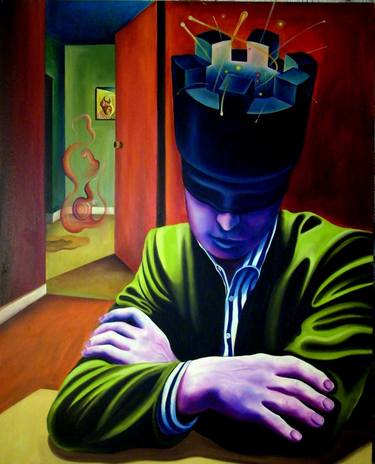 Original Surrealism Portrait Paintings by Geoffrey Cervantes