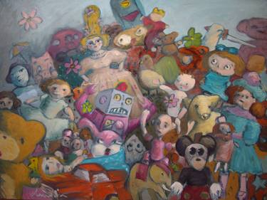 Original Pop Art Children Paintings by claudia caponi