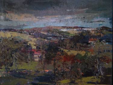 Original Expressionism Nature Painting by Teresa SzafrańSka