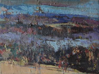Original Expressionism Nature Painting by Teresa SzafrańSka