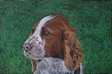 Original Impressionism Dogs Paintings by Praweena Bunker