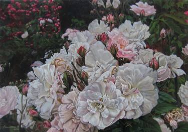 Print of Floral Paintings by Praweena Bunker