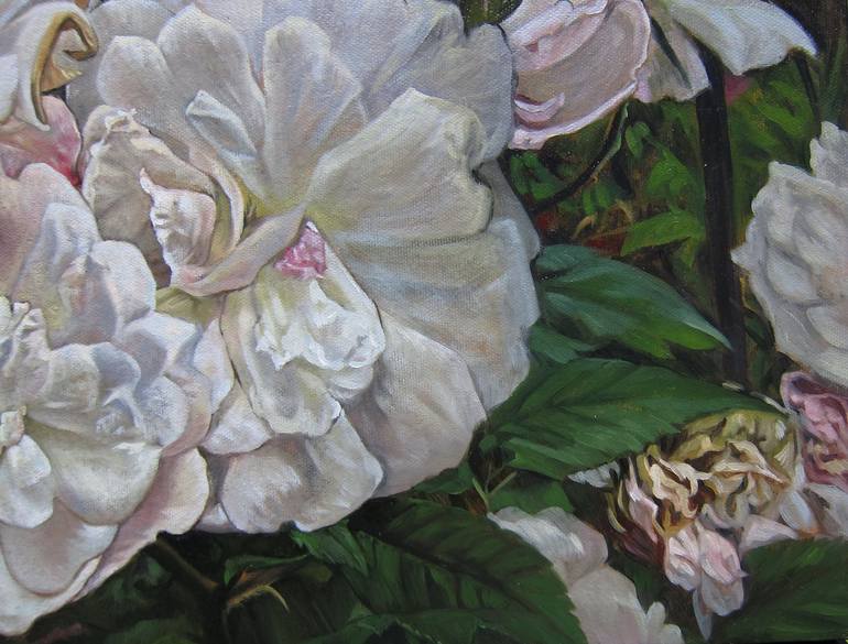 Original Floral Painting by Praweena Bunker