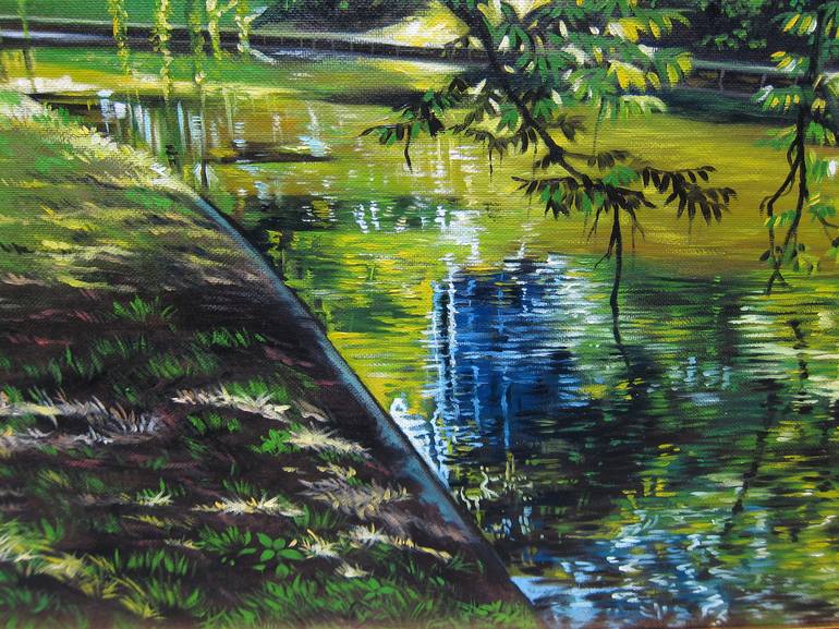 Original Landscape Painting by Praweena Bunker