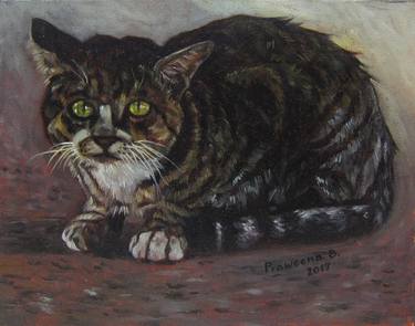Original Impressionism Animal Paintings by Praweena Bunker