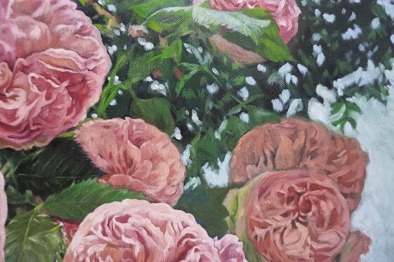 Original Fine Art Floral Painting by Praweena Bunker