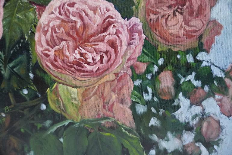 Original Floral Painting by Praweena Bunker