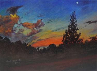 Original Landscape Painting by Praweena Bunker