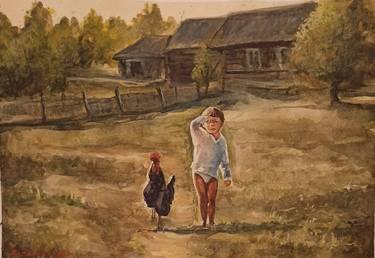 Print of Fine Art Children Paintings by Vitalii Gatsutsyn Yalpachek-Levy