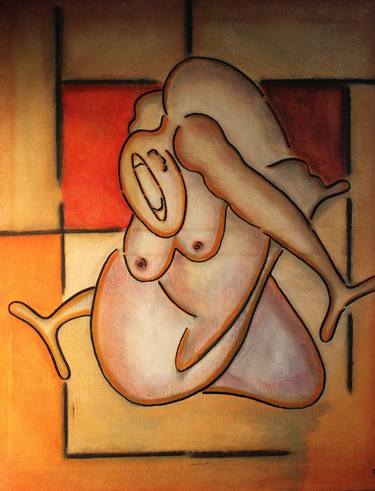 Print of Nude Paintings by Francisco Javier Sevilla Bautista