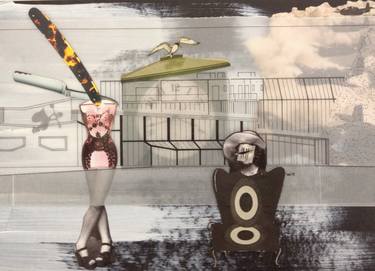 Print of Dada Places Collage by marina potok