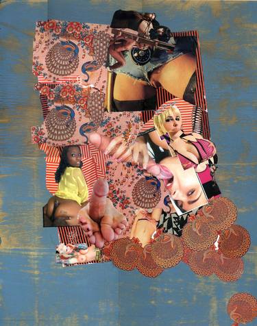 Original Erotic Collage by brett johnson