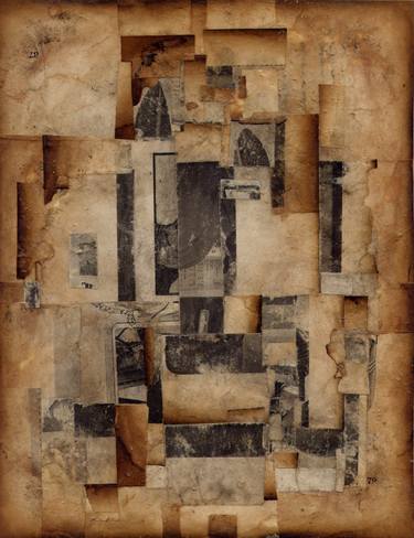 Original Abstract Collage by Peter von zur Muehlen