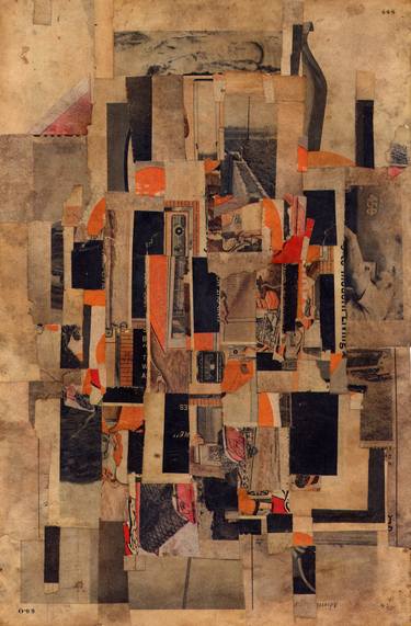 Original Abstract Collage by Peter von zur Muehlen