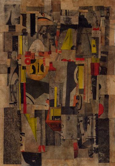 Original Abstract Collage by Peter von zur Muehlen