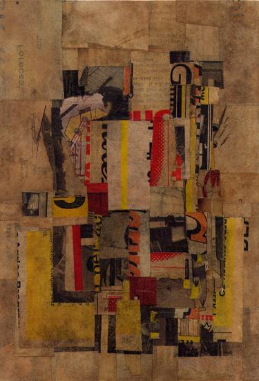 Original Abstract Collage by Peter von zur Muehlen