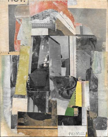 Original Abstract Expressionism Abstract Collage by Peter von zur Muehlen