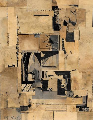 Original Abstract Collage by Peter von zur Muehlen