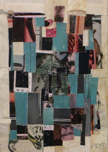Original Abstract Collage by Peter von zur Muehlen