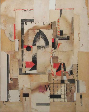 Original Abstract Expressionism Abstract Collage by Peter von zur Muehlen
