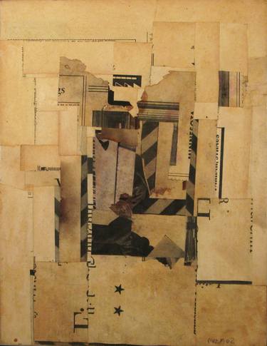 Original Abstract Collage by Peter von zur Muehlen