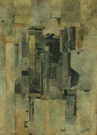 Original Cubism Abstract Collage by Peter von zur Muehlen