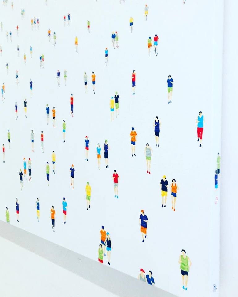 Original Figurative People Painting by Stephanie Ho