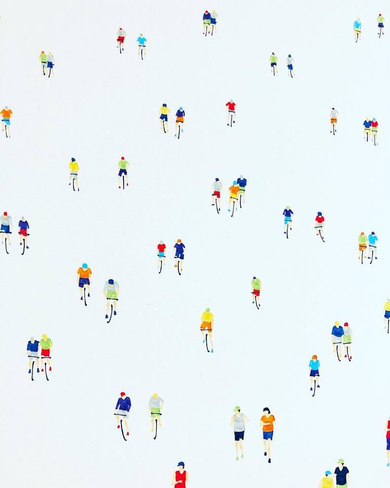 Original Figurative People Painting by Stephanie Ho