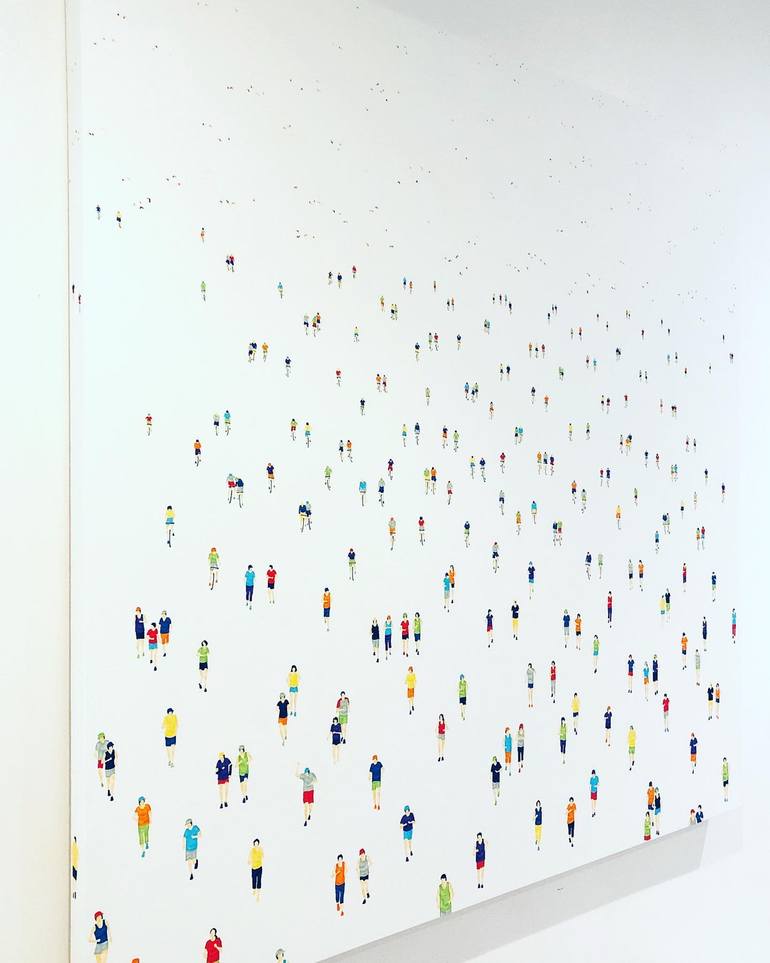 Original Figurative People Painting by Stephanie Ho