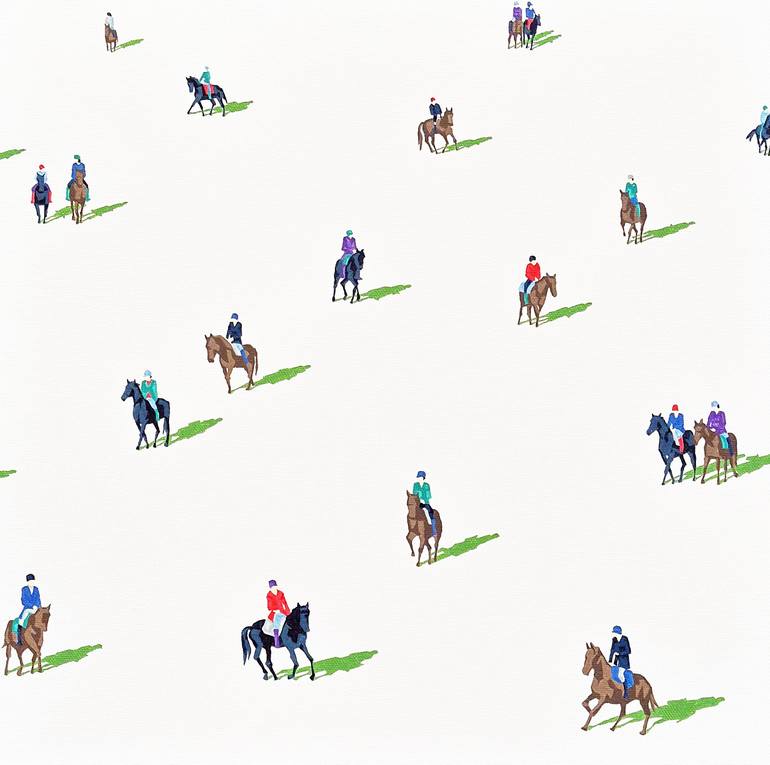 Print of Figurative Horse Paintings by Stephanie Ho
