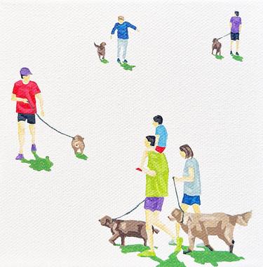 Original Dogs Paintings by Stephanie Ho
