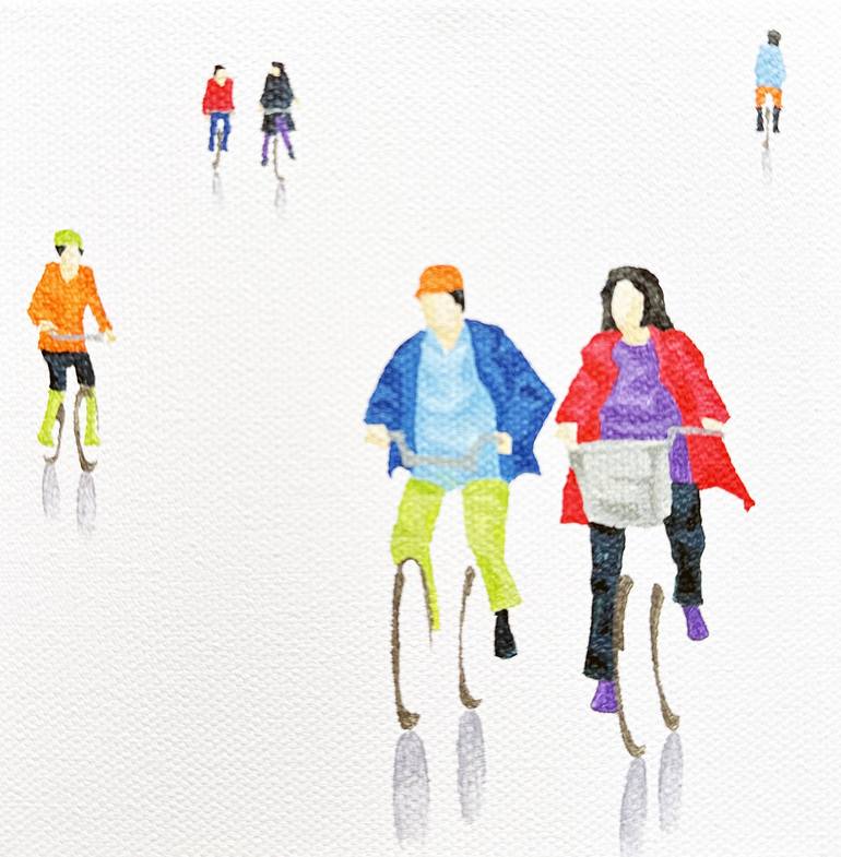 Original Figurative People Paintings by Stephanie Ho