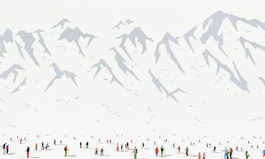 Original Figurative Landscape Painting by Stephanie Ho