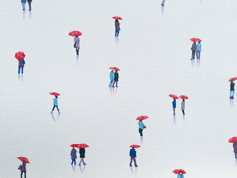 Original Figurative People Painting by Stephanie Ho