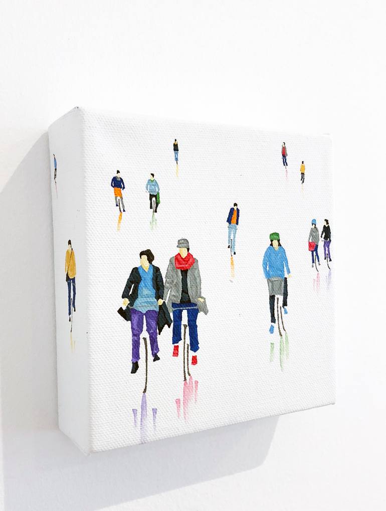 Original Figurative People Painting by Stephanie Ho